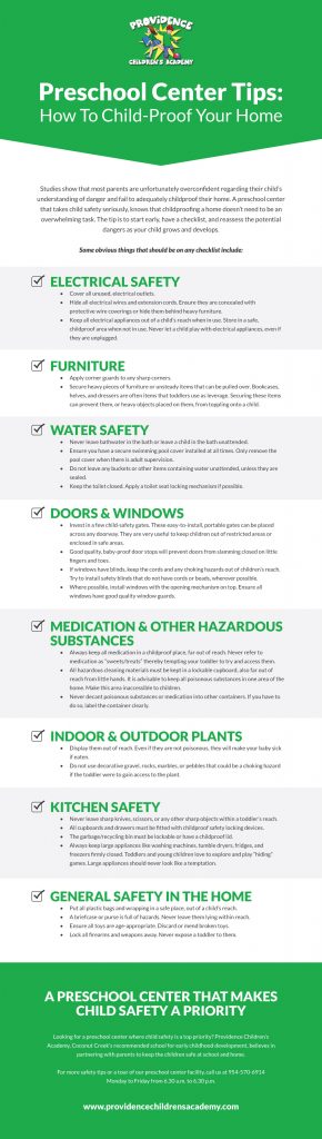 Preschool Center Tips: How To Child-Proof Your Home (Infographic)