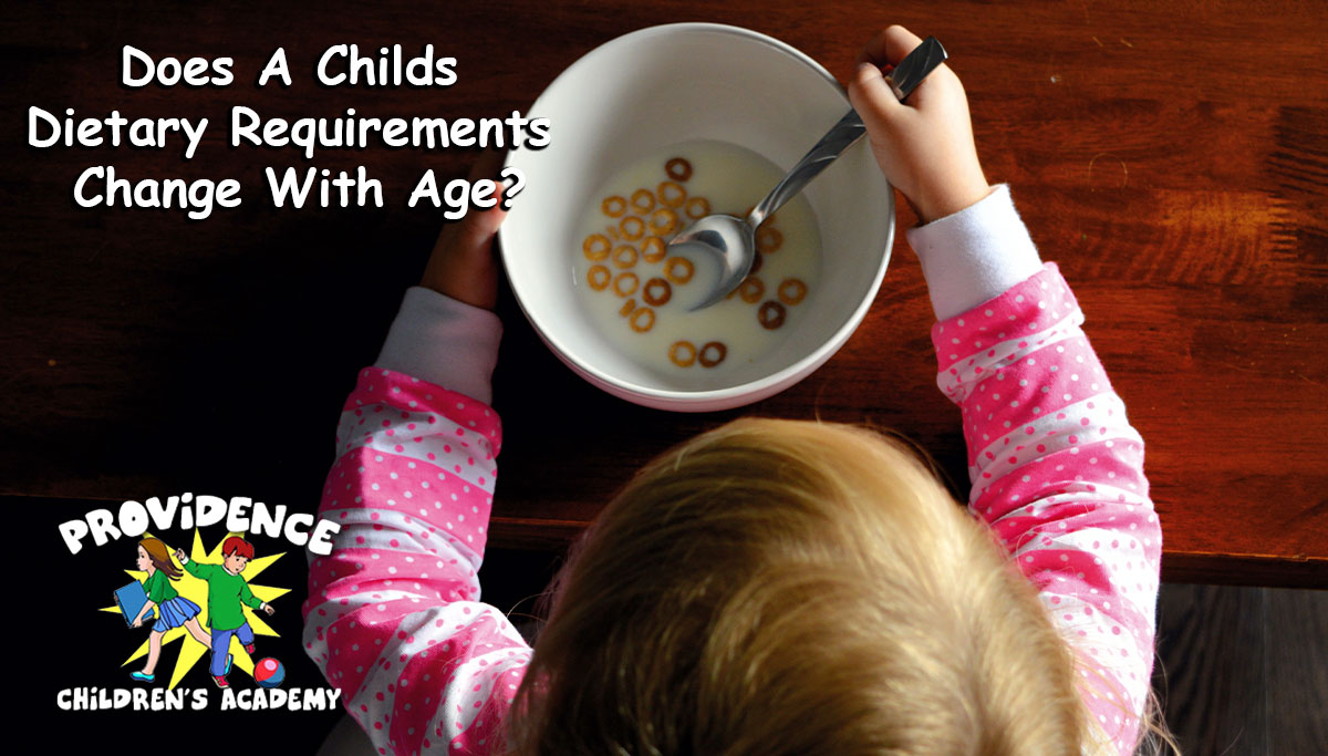 child’s dietary requirements